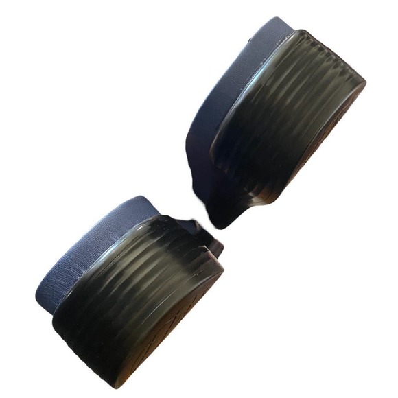 Donald Pliner Women's Blue Furfi Genuine Rabbit Fur Slide Sandal Size 9 - Picture 4 of 7